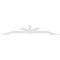 Ekena Millwork Vanguard Architectural Grade PVC Gable Bracket, 96"W x 16"H x 2"D x 4"F, 4/12 Pitch GBP096X16X0204VAN00 - alternate 5